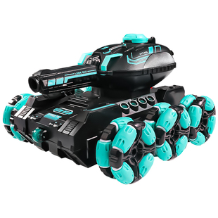 儿童手势感应四驱遥控对战坦克汽车玩具可开炮发射水弹越野车男孩