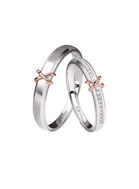 足银999闭口情侣戒指男女