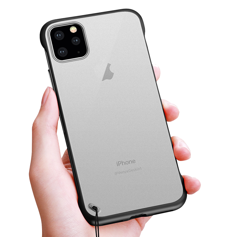 苹果iPhone 11/pro手机壳X无边框xs max超薄xr透明防摔磨砂保护套