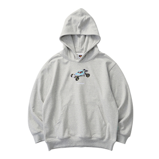 Battles 遥控车刺绣连帽卫衣重磅420g美式复古宽松帽衫休闲秋冬