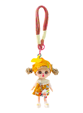 新款萝莉芬娃娃包包挂件生日礼物毛绒搪胶公仔手机挂件换装扮娃娃