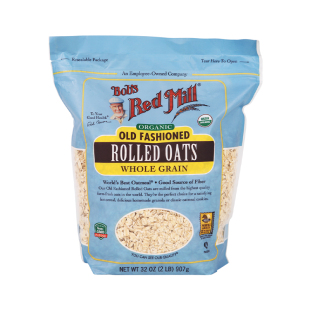 鲍勃红磨坊进口有机老式麦片营养早餐老年人儿童无添加纯燕麦片