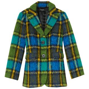 【6期免息】【新年礼物】kate spadeks 大格纹羊毛西装上衣外套