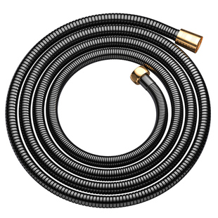 黑色304不锈钢花洒软管淋浴雨喷头连接管热水器出水管通用连接管