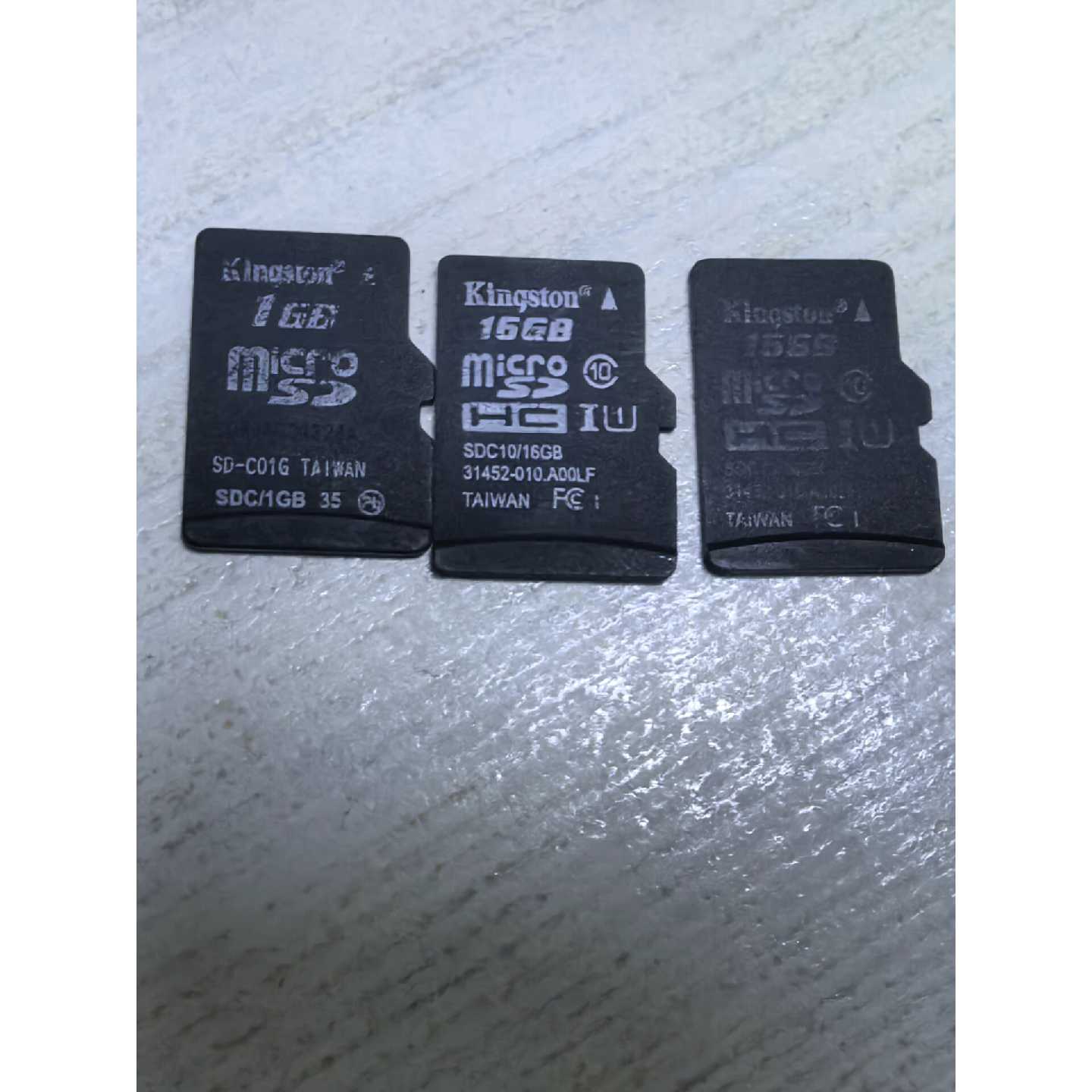 议价金士顿16GBmicroSD卡一共3张价格U1标维修