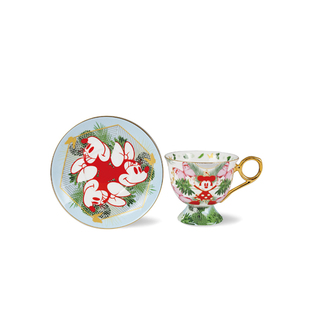 【斯达高】迪士尼SUNDAYHOME米奇万花筒高脚杯欧式咖啡杯碟