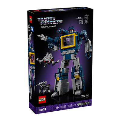 【自营】乐高积木ICONS系列10358变形金刚声波男女孩拼装玩具礼物
