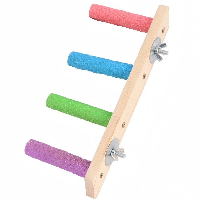 鹦鹉专用磨牙棒互动云梯木梯爬梯玩具虎皮牡丹磨爪嘴秋千配件用品