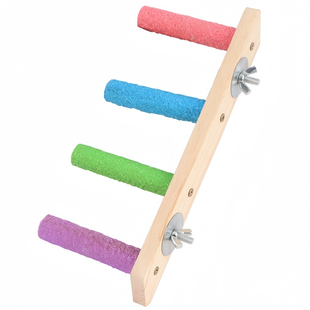 鹦鹉专用磨牙棒互动云梯木梯爬梯玩具虎皮牡丹磨爪嘴秋千配件用品