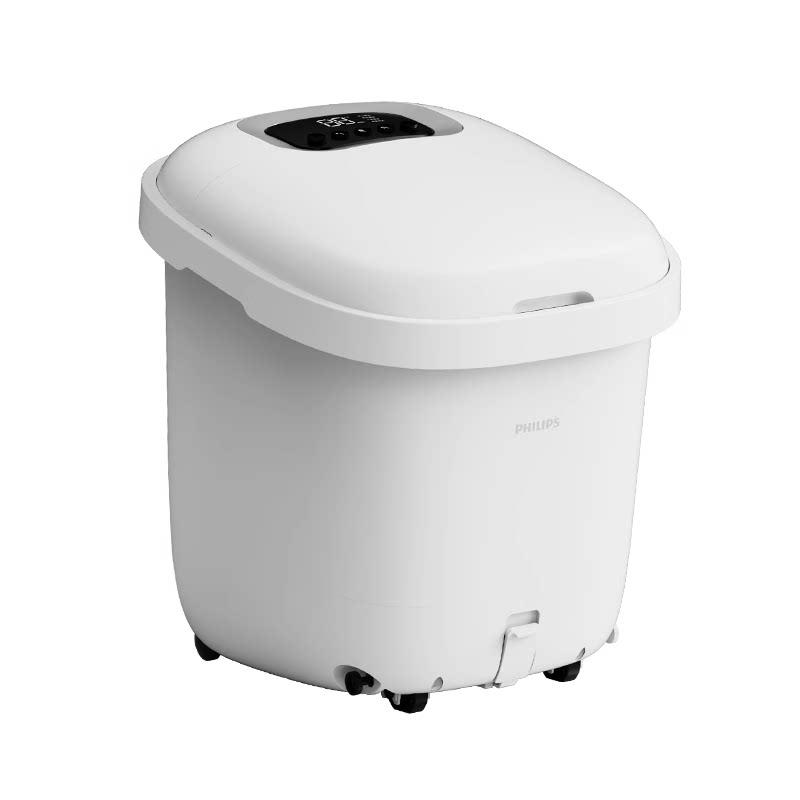 飞利浦小白桶杀菌泡脚桶加热恒温全电自动按摩家用洗脚足浴盆礼物