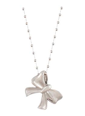 noonoofingers蝴蝶结圆珠链项链