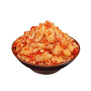 脆嫩剁椒姜片湖南特产即食泡姜下饭菜香辣咸菜辣椒瓶装拌饭酱咸菜