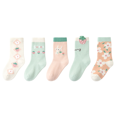 「春季果园」春秋女孩无骨袜子