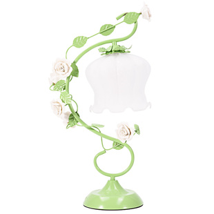 高颜值花朵台灯卧室床头柜灯高级感网红装饰结婚长明灯浪漫主卧灯