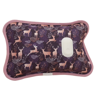 柯诺电热水袋充电式防爆暖手宝暖水袋科诺可爱鹿皮绒敷肚子捂脚用