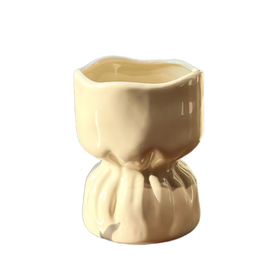 花束陶瓷花瓶家居艺术感奶油风花瓶摆件客厅插花轻奢高级感装饰品