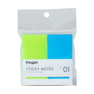 Kingjet原创彩色荧光便利贴读书笔记索引便签贴纸小条手账标签贴