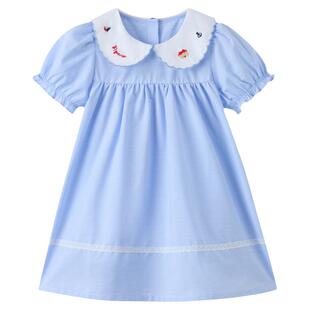 【全棉】PawinPaw卡通小熊童装26年春季新款女宝宝海军风连衣裙子