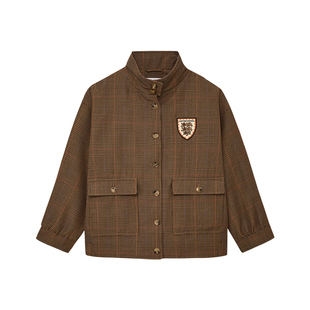 [翟子路同款 ]KENT&CURWEN/肯迪文2025秋冬男女同款三狮棉服外套