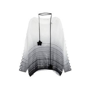 REVAN芮范设计师款高级感灰色渐变毛衫RM30601266