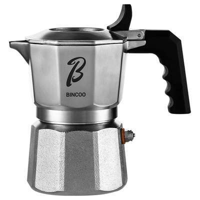 Bincoo三阀摩卡壶不锈钢双阀GT Pro煮咖啡壶户外咖啡机露营套装