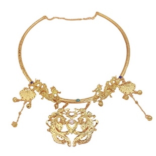 格格间原创【祥龙】晚明风平安锁明制婚服项圈古风项链女珍珠璎珞