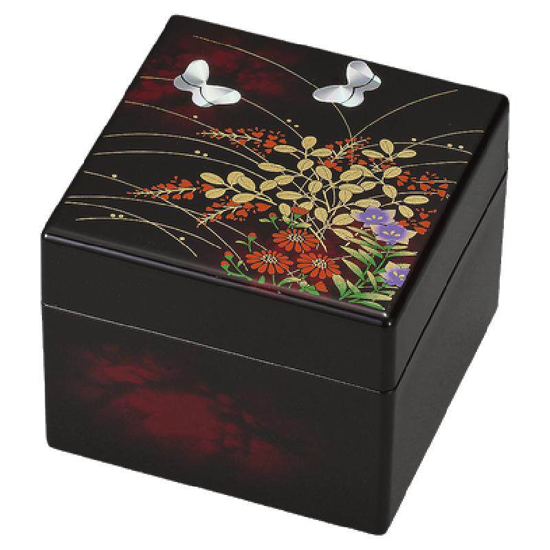 首饰日本进口山中漆器金箔饰品盒