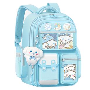 库洛米书包小学生女孩一二三六年级新款减负护脊卡皮巴拉儿童书包