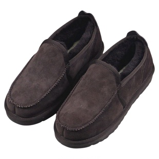 巨保暖！重磅加厚羊皮毛一体！低帮套脚豆豆鞋乐福鞋棉鞋雪地靴男