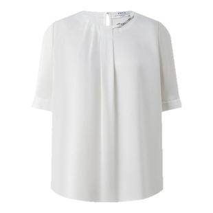 PRICH淡人穿搭简约纯色通勤衬衫2025夏季新款宽松自在短袖上衣女