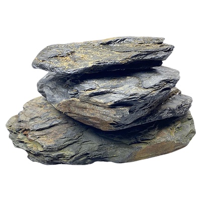 天然片岩石原生态溪流片岩造景