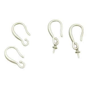 s925纯银加粗耳钩diy配件 开口活口耳勾子换耳坠手工珍珠耳饰材料