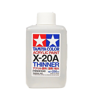TA田宫油性液珐琅稀释剂水性漆稀释液溶剂X20A/X20/80030/81030