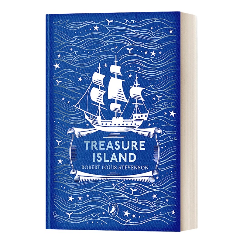 英文原版 Treasure Island 金银岛 斯蒂文森 puffin布纹经典 英文版 进口英语原版书籍