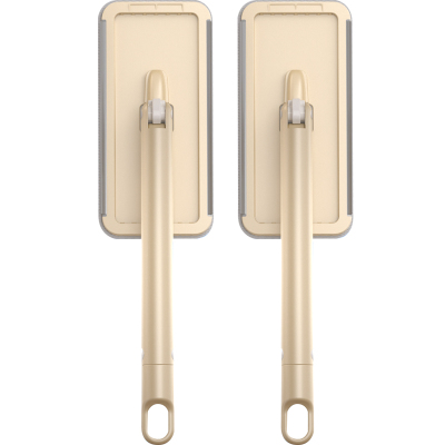 自带清洗刮刀的可伸缩小拖把