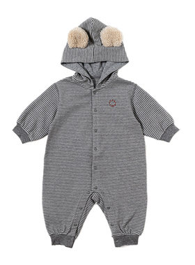【新品】Oak Family宝宝连帽连体衣婴儿秋冬轻暖可爱长袖爬服