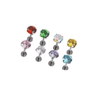 医用钛合金耳钉内螺旋爆闪f136养耳洞防过敏耳骨钉耳蜗钉钛钢耳饰