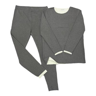 无痕长袖双面绒保暖内衣打底套装