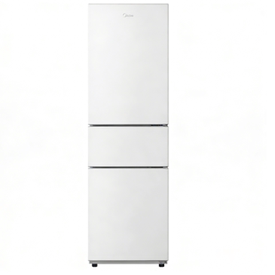 美的231三门冰箱家用小型宿舍租房低噪冷冻冷藏节能冰箱
