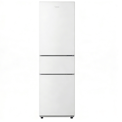 美的231三门冰箱家用小型宿舍租房低噪冷冻冷藏节能冰箱