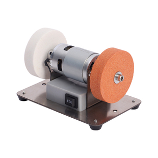 小砂轮磨刀机台式双砂轮粗细家用无极小型电动打磨抛光机