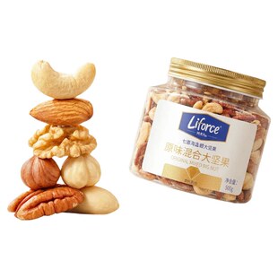 列夫混合大坚果5种纯果仁无添加孕妇健身代餐营养零食罐装500g