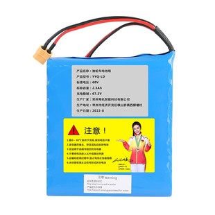 电动独轮车锂电池60V专用平衡体感车电瓶67.2v充电器配件通用