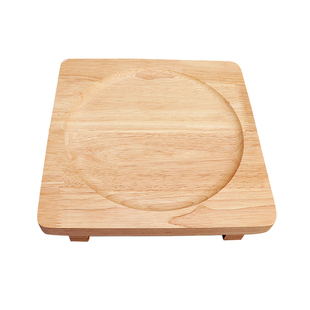 实木砂锅隔热专用垫托盘铁板烧牛排木盘板石锅底座铁板隔热垫商用