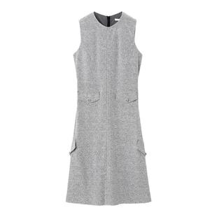 OVV春夏热卖女装简约大气弹力H型经典圆领休闲无袖连衣裙