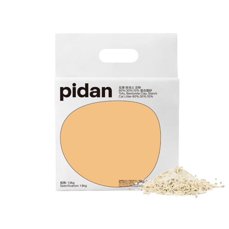 pidan猫砂经典混合猫砂尝鲜装1.9kg豆腐膨润土