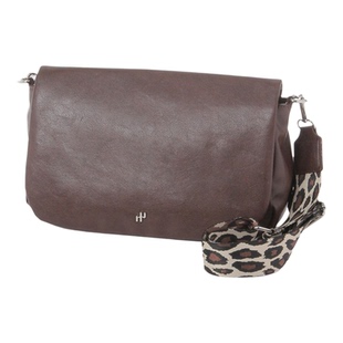 niko and ...包袋女2026新款个性豹纹哑光PU皮质翻盖斜挎包643631