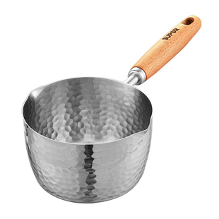 苏泊尔316L不锈钢泼油锅热油迷你小锅多功能专用淋油炝油浇油神器