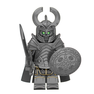 国潮兽人族中古骑兵斯巴达勇士百夫长圣殿骑士团拼插益智积木人仔