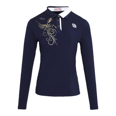 SVG高尔夫女士长袖t恤藏兰印花